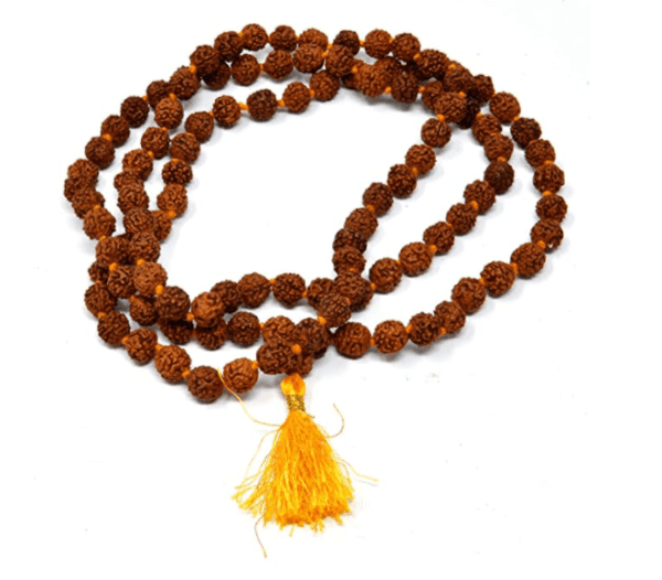 Geniune Himalayan Rudraksha Seeds Religious Ornament Rosary Japa Mala Necklace